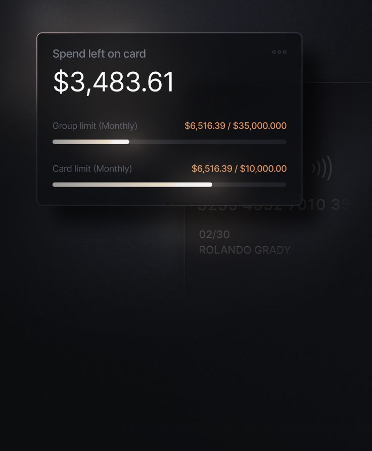 Advanced spend controls